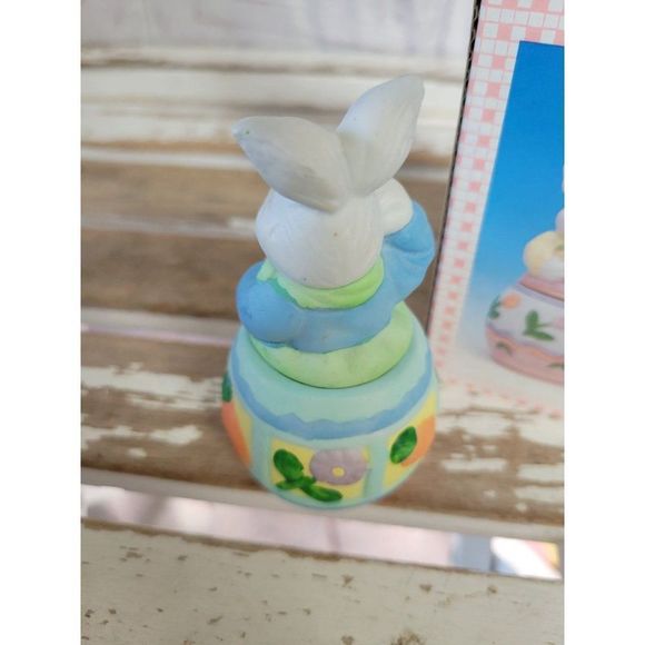 Mini‎ candle Easter holder spring bunny rabbit decor vintage - Picture 4 of 6